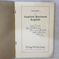 Exercises in Applied Business English by Hubert A Hagar 1924 Paperback Doodled