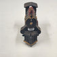 Locomotive Black Train 7.5"x3" Steam Engine 50 Red Wheels Cast Iron Collectible