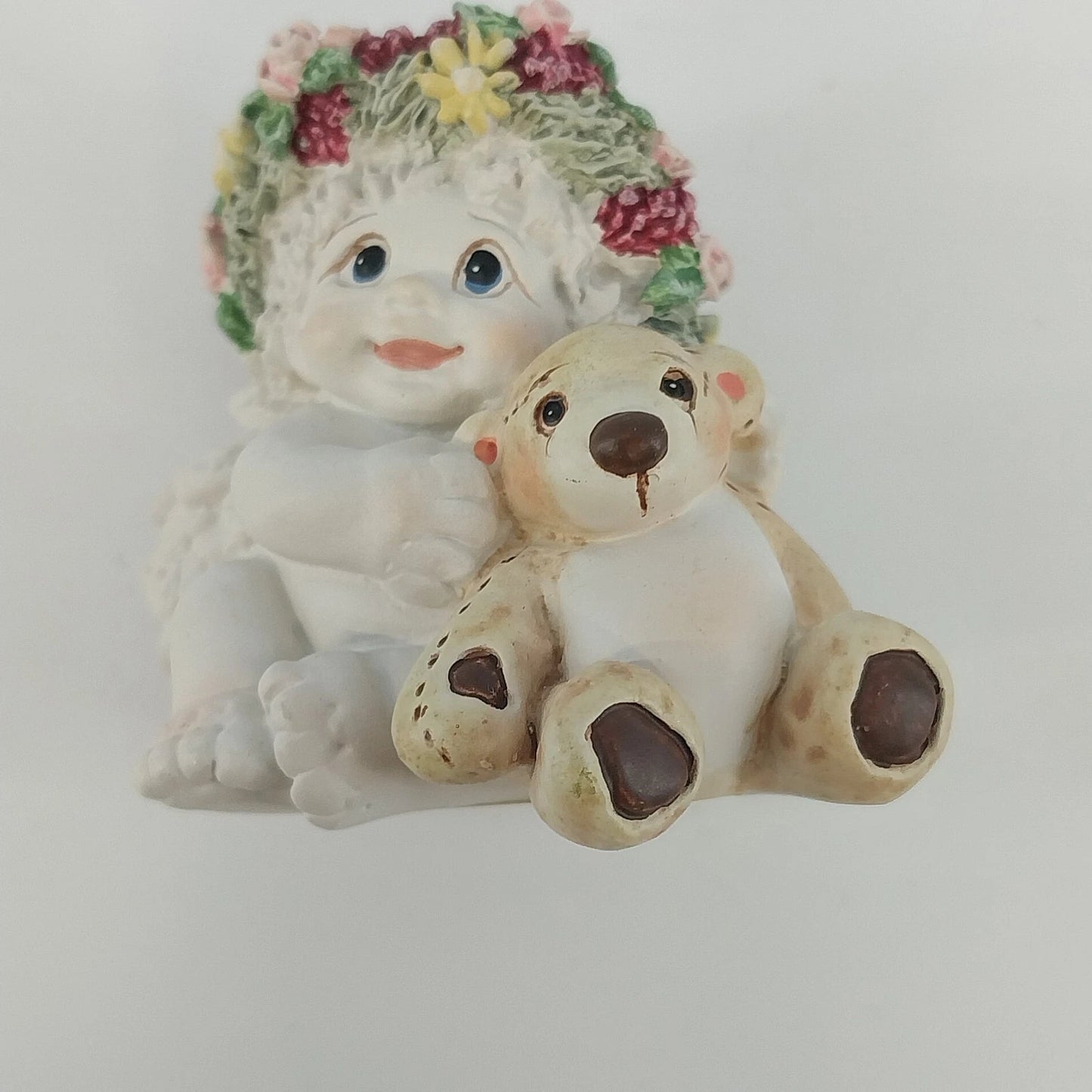 Dreamsicles Playmates Cherub Teddy Bear Figurine DC020 1.75" 1996 Vtg Cast Art