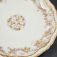 2 Limoges Coupe Salad Plates 7" Schleiger 844 Pink Rose Theodore Haviland France
