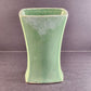 McCoy Pottery Green White Drip Vase 9.5" Flower MCM Vintage USA Mid-Century