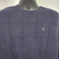 IZOD Sweater Blue Pullover Men's XLT Crewneck Cotton Long Sleeve Square Design