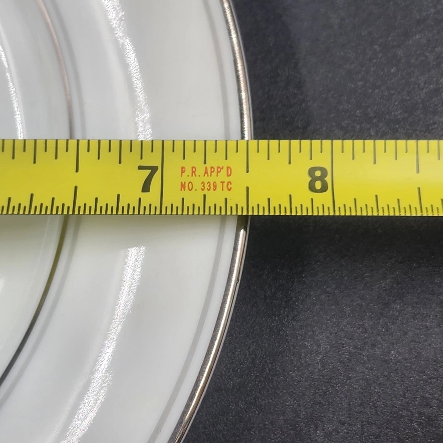 Noritake Crest 6 Piece Place Setting Lily of the Valley 5421 Platinum Trim Vtg