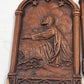 2 Wall Art Plaques Garden of Gethsemane & A Girl in Prayer 3D Resin 5.5" Barwood