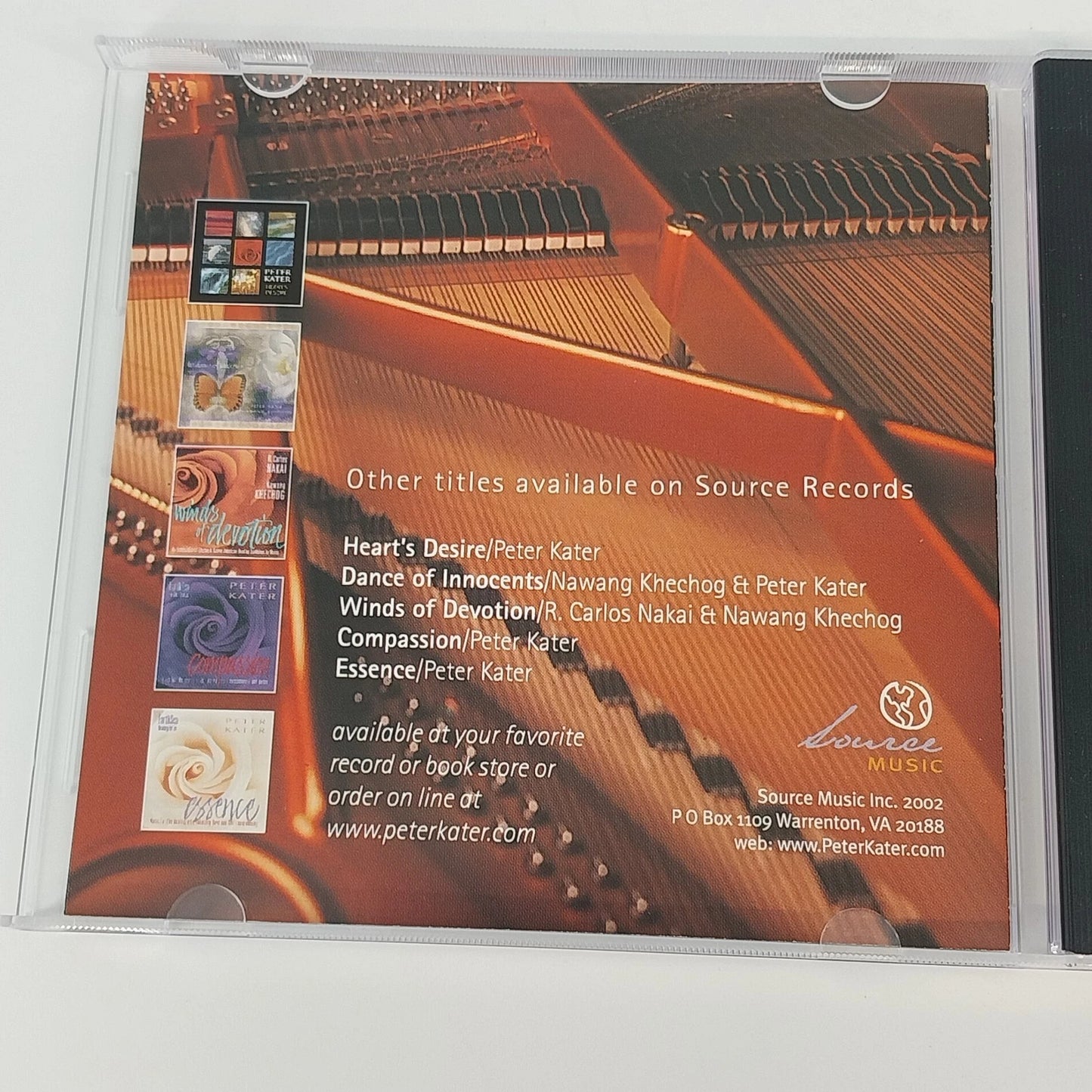 Peter Kater Inner Works CD 2002 Piano & Strings New Age Ambient Source Music