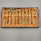 Kum Kang Demitasse Spoon & Fork Set 10 Pcs Gold Tone 18/10 Stainless Steel Boxed