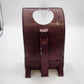 Metal Kerosene Oil Lamp Hand Painted Grapes Mauve Reflector Vintage 10.5" Vtg