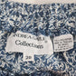 Andrea Gayle Blue White 2 Piece Skirt Suit Set Plus Size 20