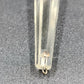 2 Rock Icicle Spear Crystal Glass For Chandelier Prisms Wire Connectors 3.35”