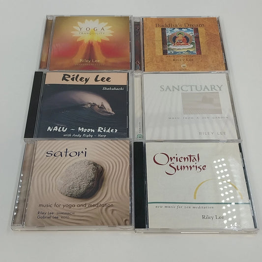 Riley Lee 6 CD Set Meditation Yoga Zen Garden Narada Shakuhachi Flute Koto Harp