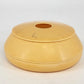 Vintage Bakelite Hair Receiver Yellow Vanity Box 5in Round Lid