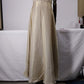 Michaelangelo Beige/Gold Tone Long Evening Dress.