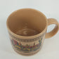 Chaps Railroad Steam Engine Train Coffee Mug Brown Ceramic Thailand Vintage