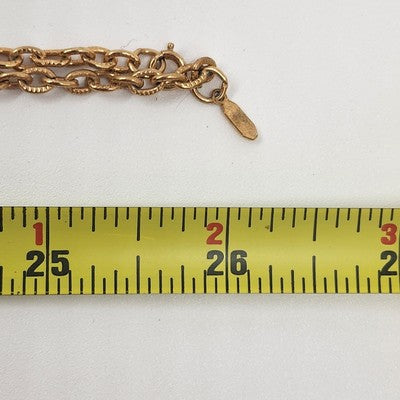 Sarah Coventry Gold Tone Chain with Butterflies Charm Refined Necklace 26"