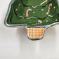Boston Warehouse Christmas Tree Dip Bowl & Candy Cane Spreader Set Holiday China