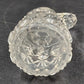 Cruet Decanter with Handle Hand-Cut Crystal Elegant Table Décor Cube Pattern Vtg