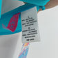 Capri Women's Fringe Halter Bikini 2 Piece Teal Blue Swimsuit Size L NWT