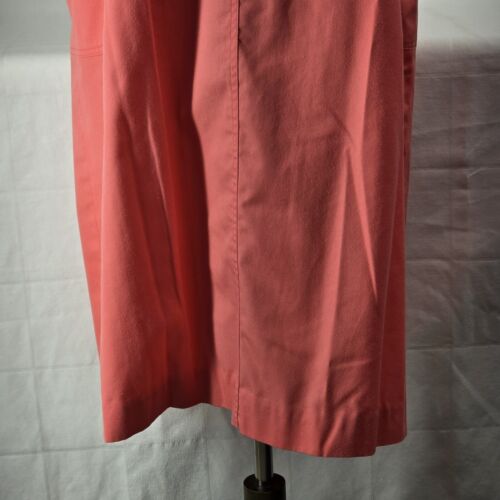 Austin Hill Coral Skirt Prairie Style Button Front Size 8 with Patch Pockets