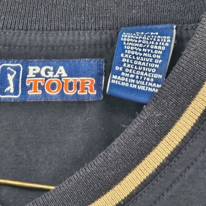 PGA Tour Men’s Jacket Lightweight Pullover Navy Blue Size M/M Polyester Vietnam