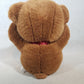 Applause Cuddles Bear Brown Teddy Plush Stuffed Animal 18" Red Ribbon 1979