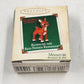2 Hallmark Keepsake Miniature Ornaments 2000's Santa's Wittle Helper and Rudolph