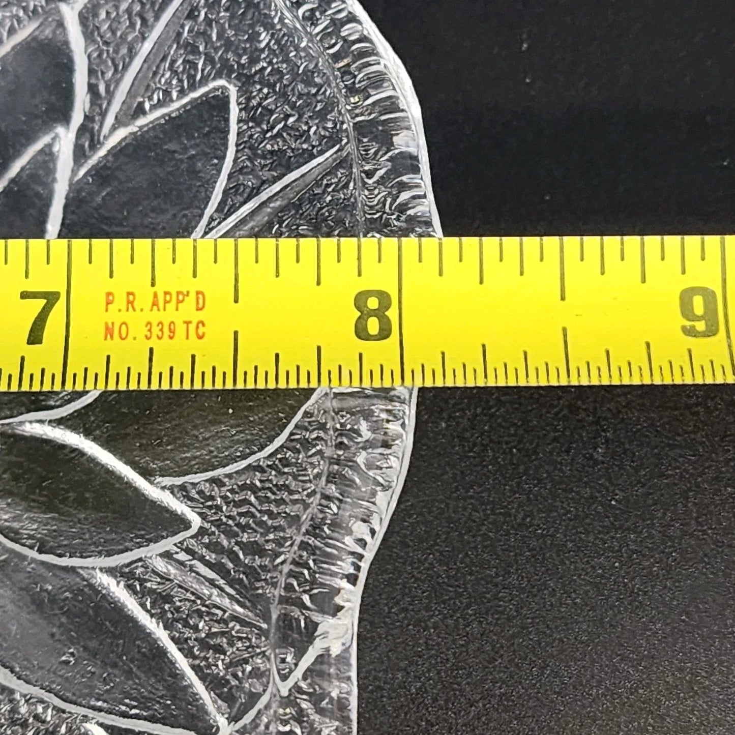 Indiana Glass Lily Pons 8 Inch Clear Depression Salad Plate