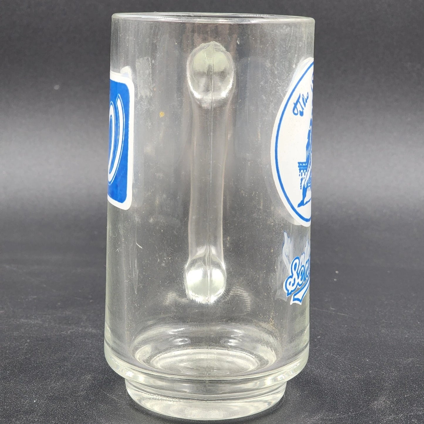1960's Washington Senators MLB Clear Glass Beer Mug Logo Rare Baseball 5.5" Vtg