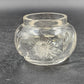 Antique Cut Crystal Hair Receiver Jar Silver Plate Lid 1920 Victorian Era