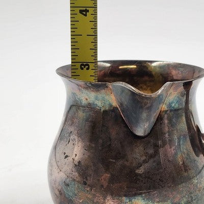 Silver Plate Brandy Warmer with Wood Handle by Curio Cabinet Co Vintage Barware