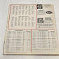 1987 Cincinnati Reds Scorecard v San Francisco Giants Unscored MLB Baseball