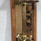 Knob Creek Solid Brass Wood Mirror Candle Wall Sconce MCM Rustic Farmhouse 23"