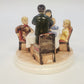 Sebastian Miniatures SML-405 America Remembers Family Feast Figurine 1982 Vtg