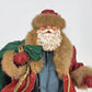 Clothtique Possible Dreams Santa Claus Paper Mache Outfit Green Bag of Toys 10"