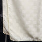 White Rectangle Tablecloth with Windowpane Checkered Striped Pattern 52"x70"