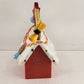 Snoopy's Doghouse Christmas Display Lights Sound 2003 Doghouse Snoopy Dog Bones