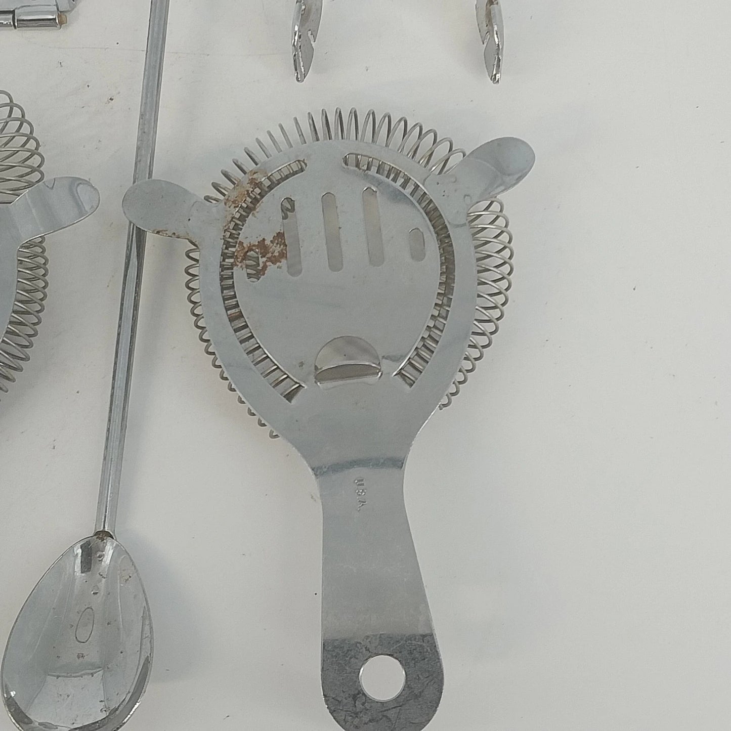 Stainless Steel Bartender Tool Set Strainers Jigger Tongs