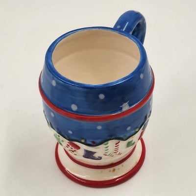 Kirkland's Christmas Hot Cocoa Mug w/ Stocking Lights & Stirring Spoon
