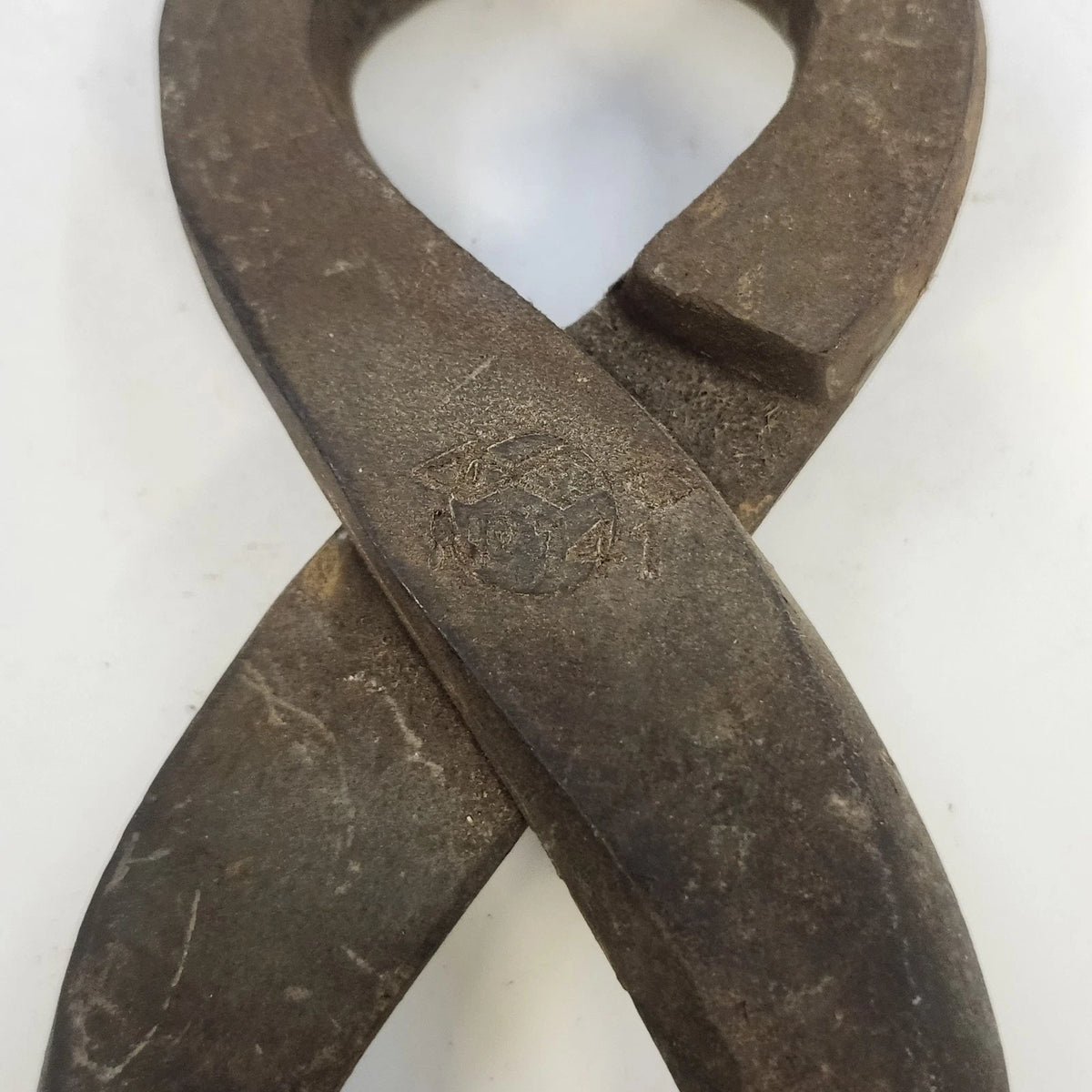 Diamond No. 141 Farrier Horseshoe Nail Nipper Cutter 10" Forged Steel Vtg Tool