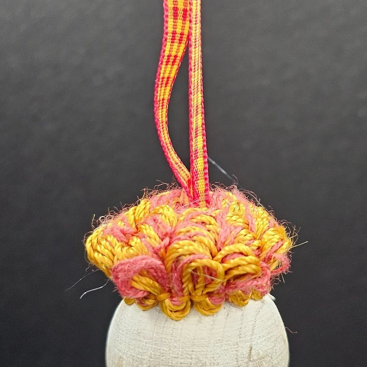 Tassel Curtain Craft Set 2 Wood Tie-Back Ribbon Blue Gold Red Fall Color