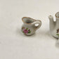 Porcelain Mini Tea Set 10pc Pink Rose Gold Trim by Price Products