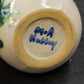 Hadley Pottery Oversize 12 oz Creamer 3.5" Blueberry Bouquet Hand-Painted Vtg