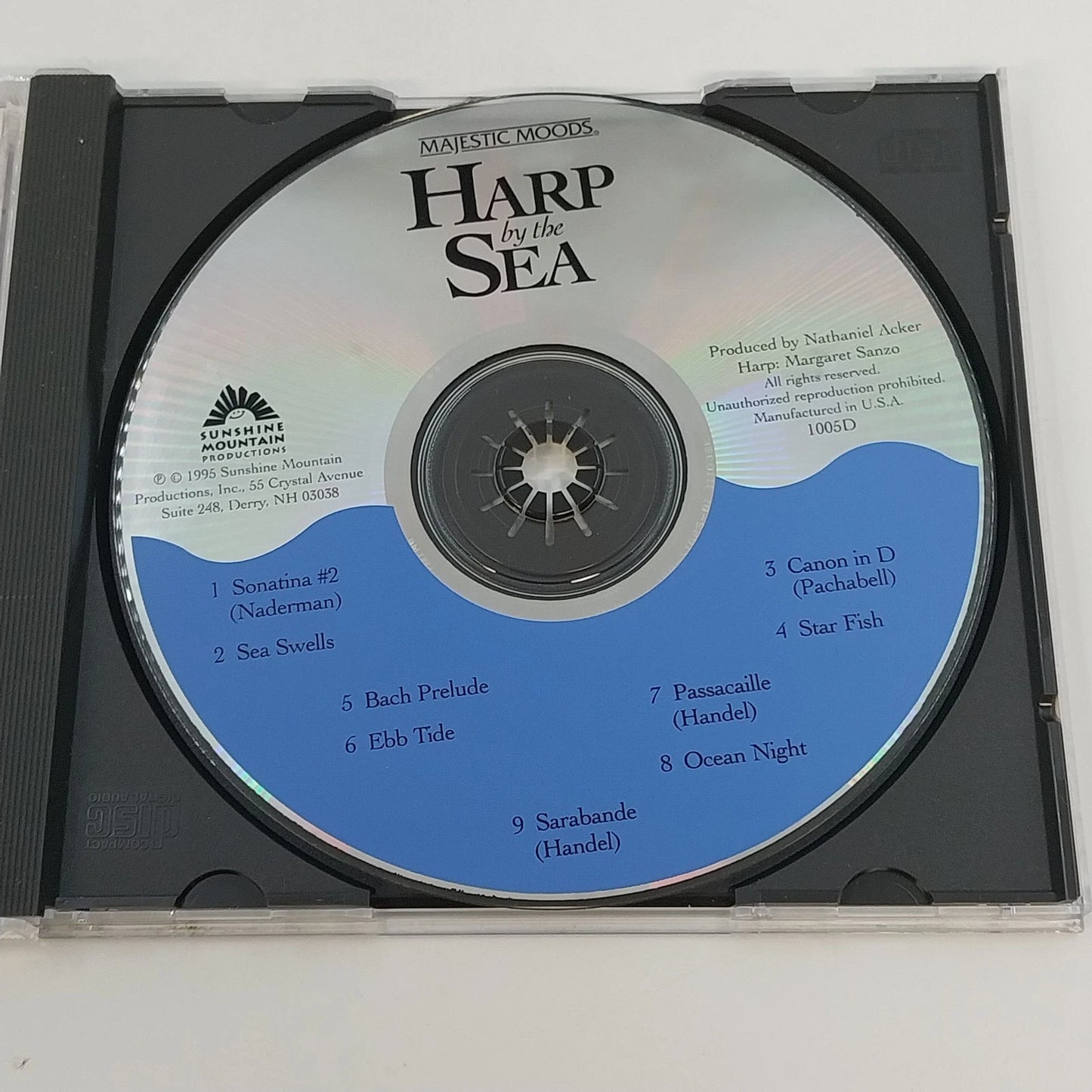 Majestic Moods By the Sea Harp Piano Guitar Flute 4 CD Lot Ocean Sounds