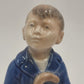 Royal Copenhagen April Boy Umbrella Figurine Porcelain Denmark 6.5"
