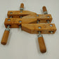 Set 2 Of 6" Maple Wood Hand Screw Clamps 3" Cap 3" Throat 1.2" Thick China 11 Lg