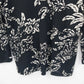 Requirements Women's Floral Stretch Long Sleeve Top Black White Size M Casual
