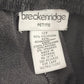 Breckenridge Women's 12P Petite Pants Grey Suede-Like Soft Straight Leg Pockets