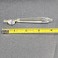 4 Icicle Spear Crystal Faceted Glass Prisms 3" L & Octagon Accent Wire Connector