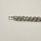 Silver Tone Faceted Crystal Clear Rhinestone Tennis Bracelet Vintage 6"