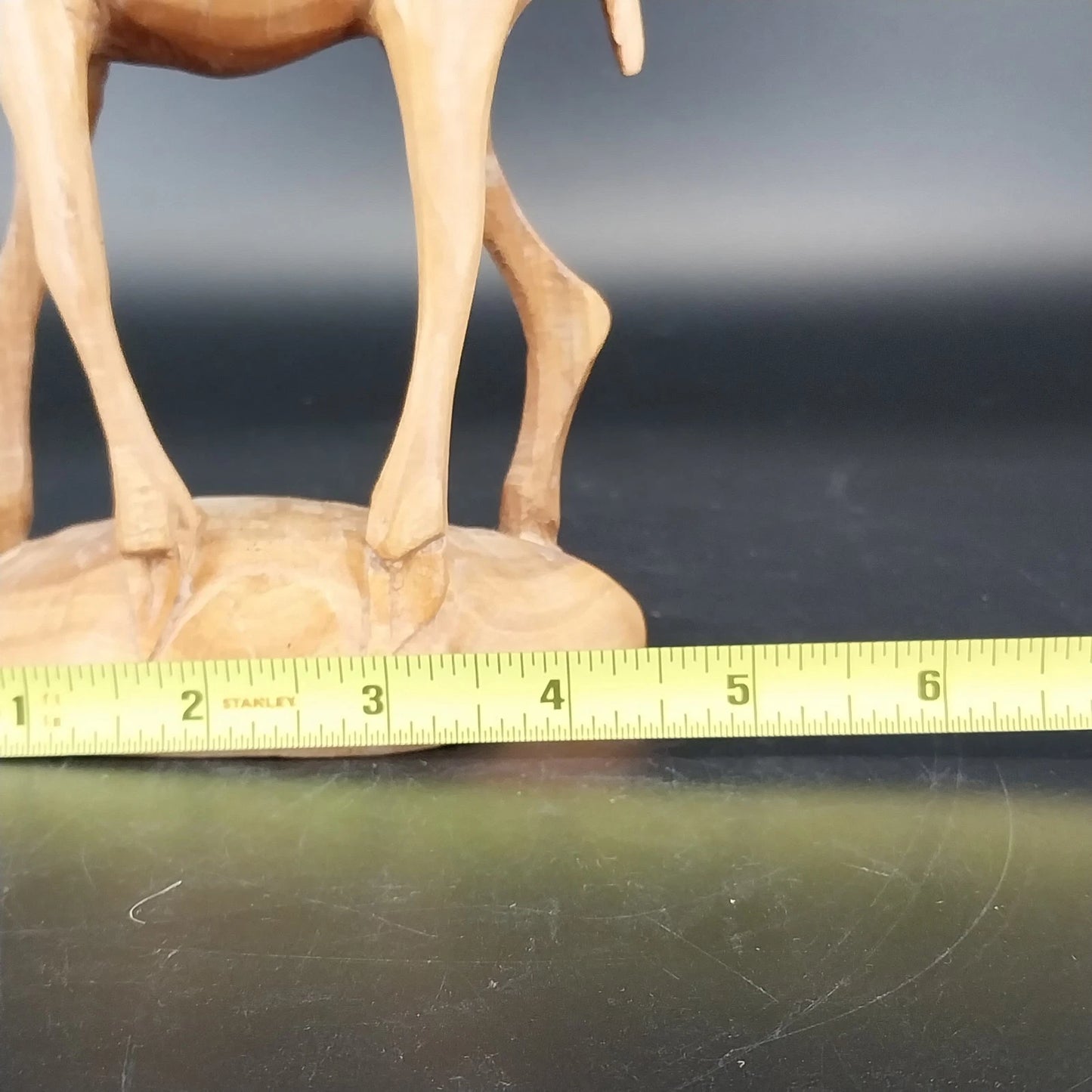 Vintage Kenyan Hand Carved Wooden Gazelle Sculpture African Art
