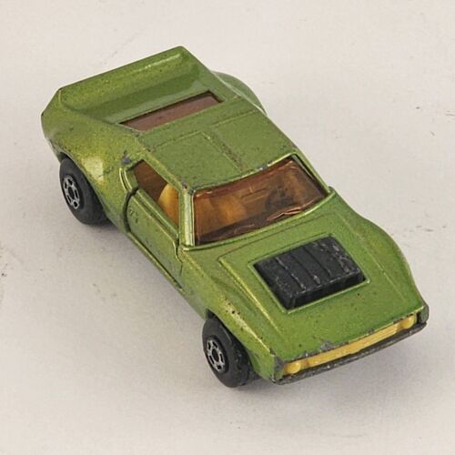 Matchbox Superfast No 9 AMX Javelin Green 1972 Orange Interior Side Doors Open